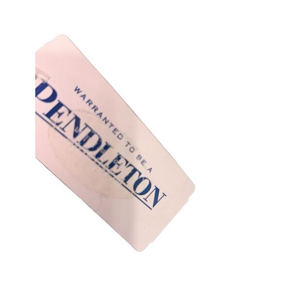 NEW WITH TAGS UNISEX Pendelton knit scarf. Tan with brown / Wool Scarf/Tradition - Picture 5 of 8